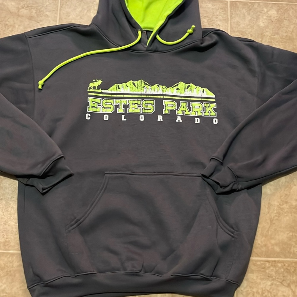 Tipsy Estes park Colorado pullover hoodie Made in USA